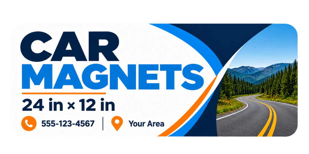 12X24in Full Color Car Magnets